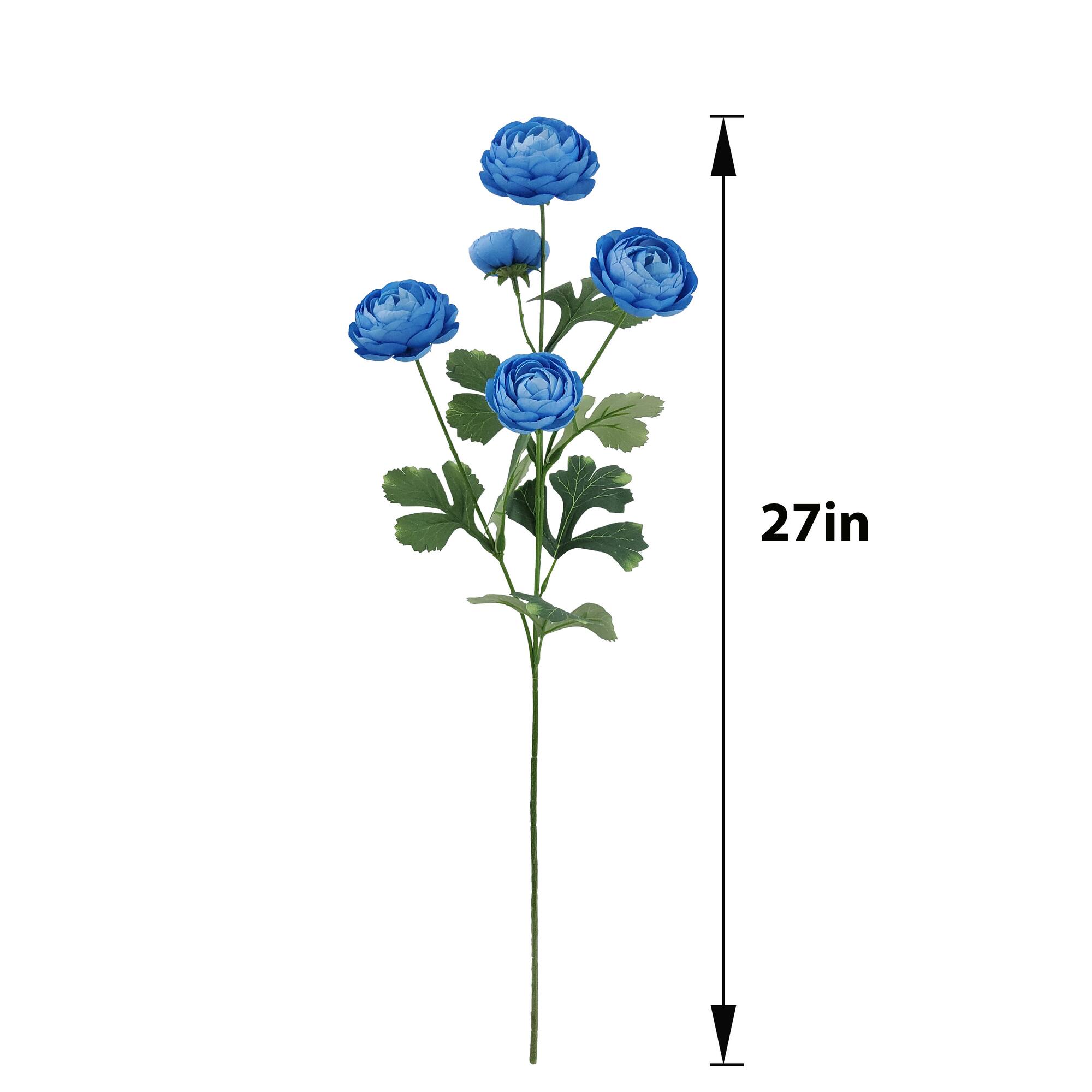27" Blue Ranunculus Stem by Ashland®